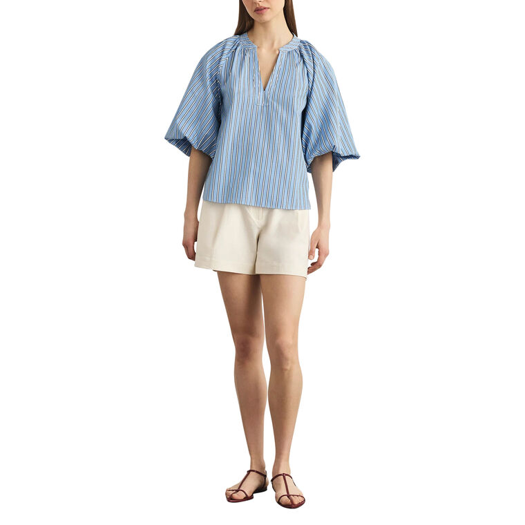 Marine Cotton Poplin Top image number null