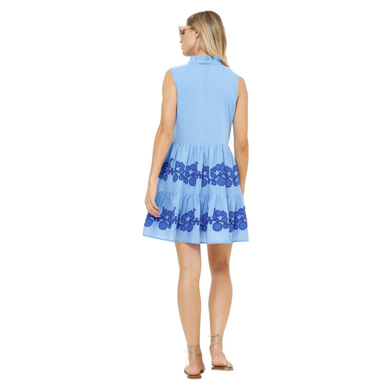 Sleeveless Yoke Mini Dress image number null