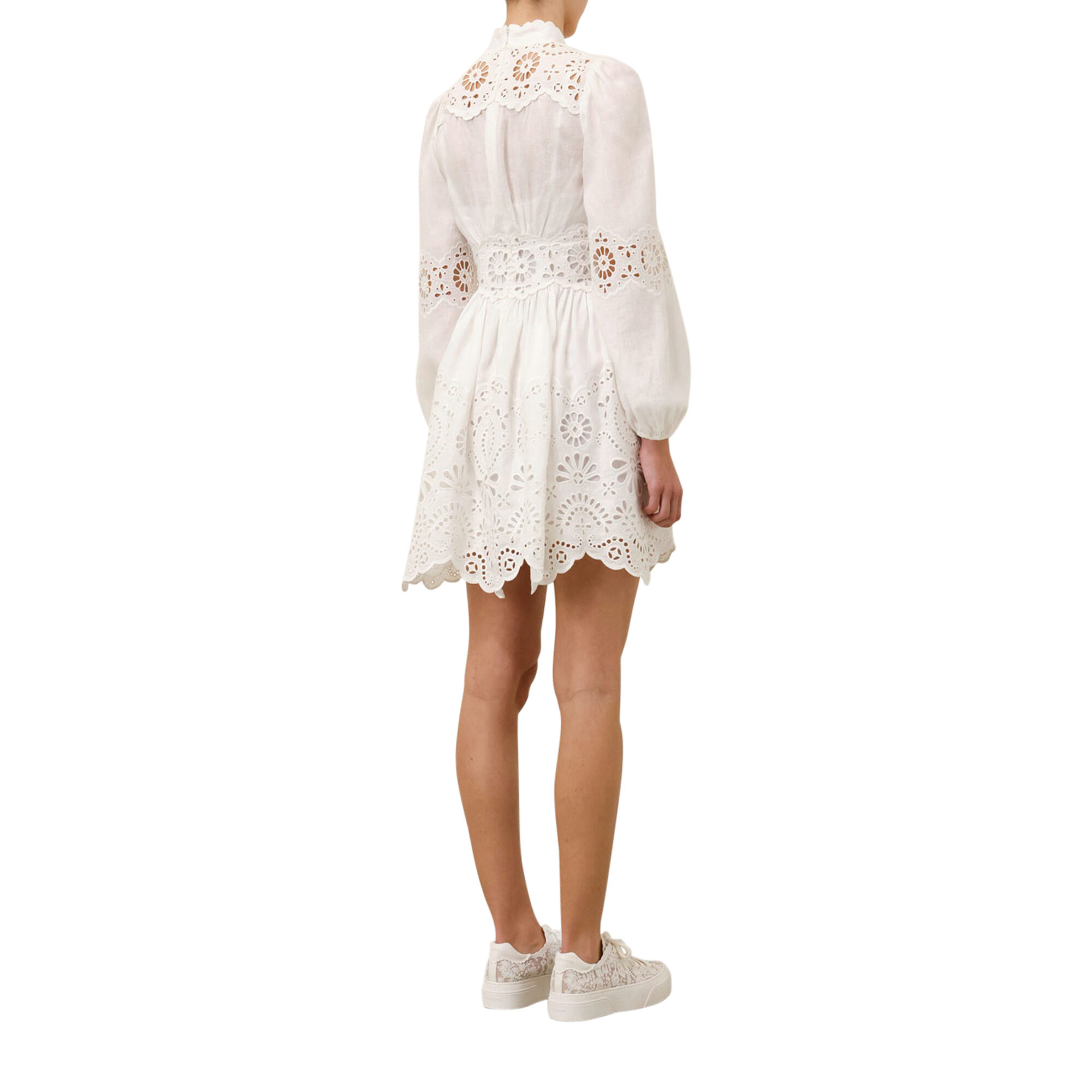 ワンピース Zimmermann ACACIA BRODERIE MINI DRESS Zimmermann Acacia Broderie Linen Minidress | Saks Fifth Avenue