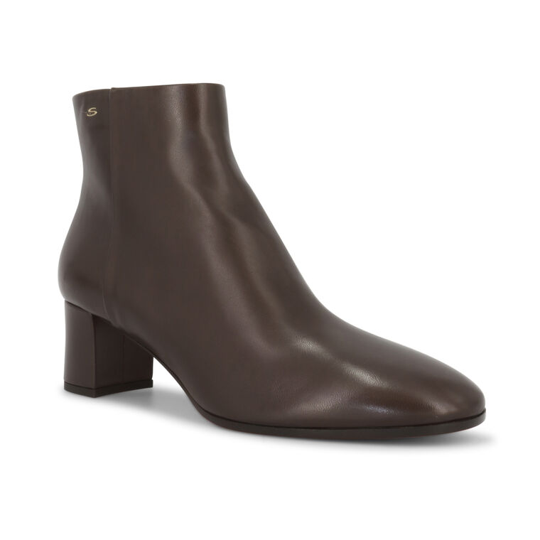 Halfrida 50mm Side Zip Leather Bootie image number null