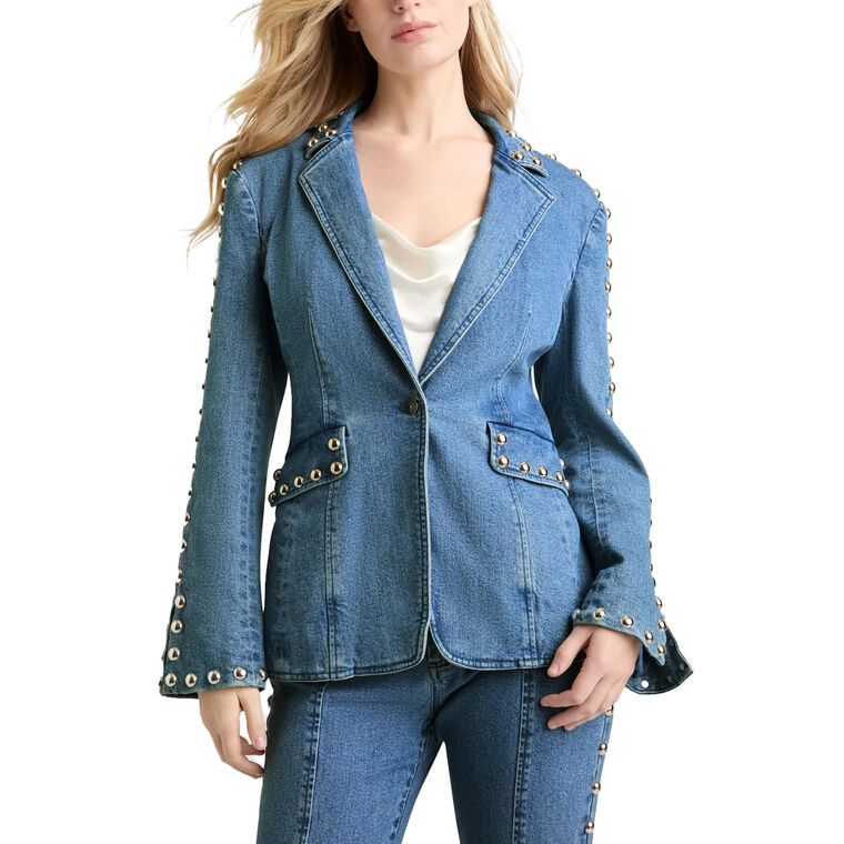 Milly Studded Denim Jacket image number null