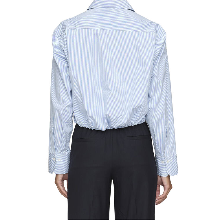 Leo Cropped Cotton Shirt image number null