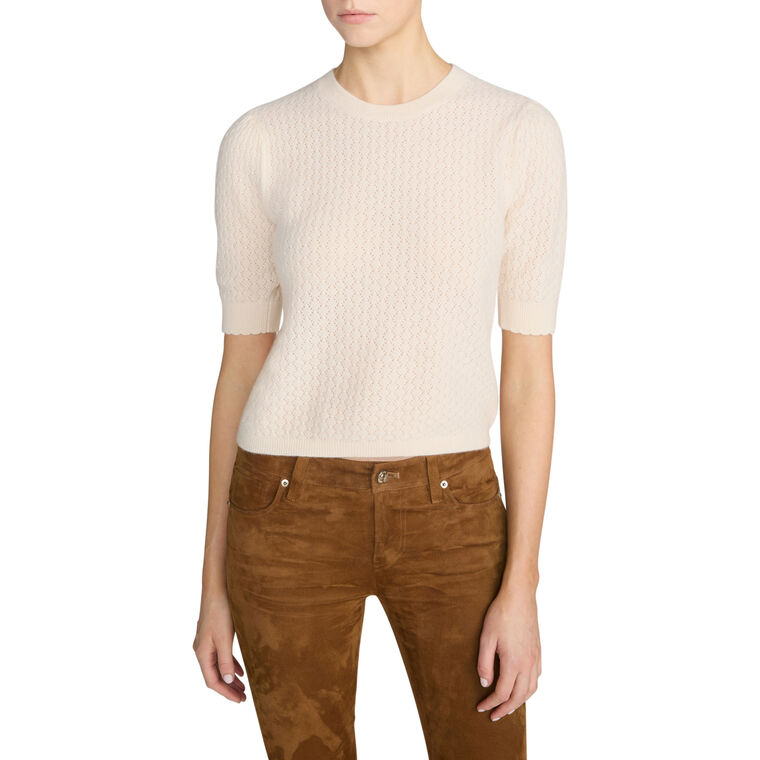 The Gathered Honeycomb Sweater image number null
