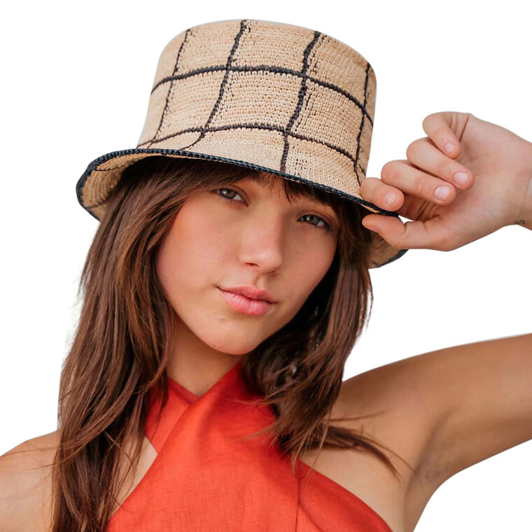 Cruz Packable Woven Straw Hat image number null