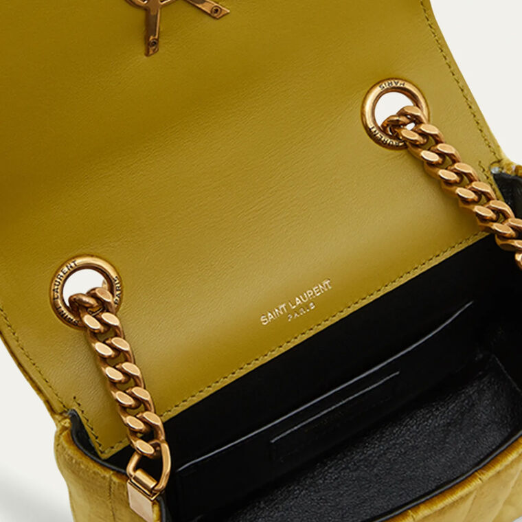 Small Vicky Quilted Velour Chain Bag image number null