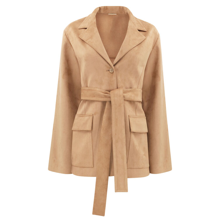 Lazlo Vegan Suede Blazer image number null