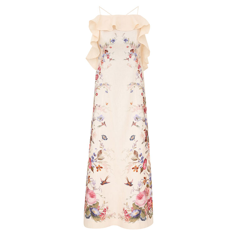 Patience Sleeveless Frill Midi Dress image number null