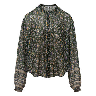 Lollie Long Sleeve Silk Blouse