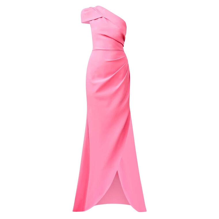 Klara One Shoulder Cap Sleeve Gown image number null