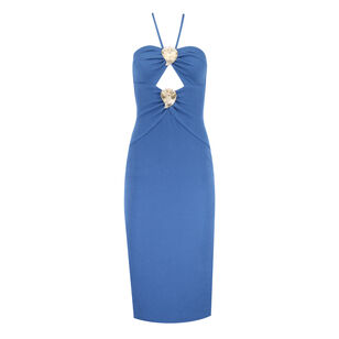 Merian Knit Halterneck Dress