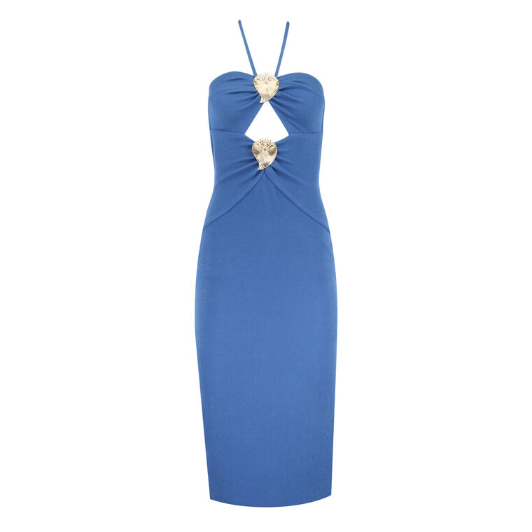 Merian Knit Halterneck Dress image number null
