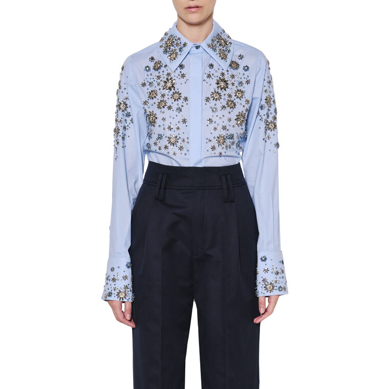 Embellished Cotton Classic Shirt image number null