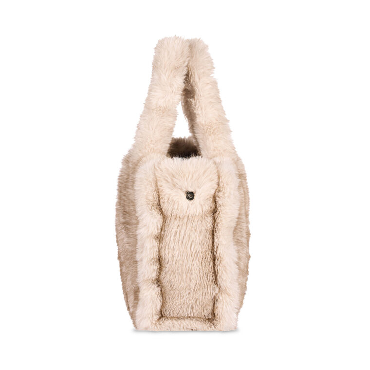 Oversized Faux Fur Tote image number null