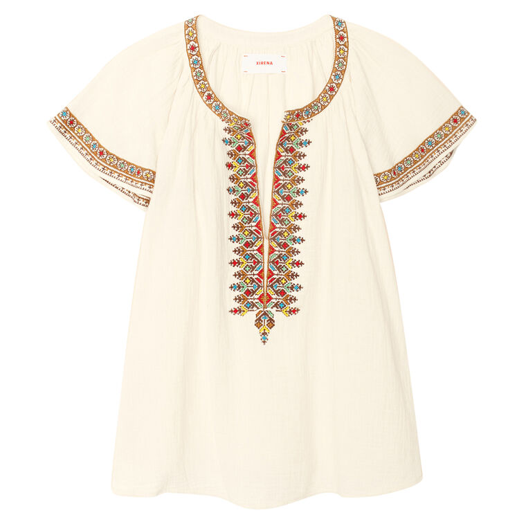 Ambry Short Sleeve V-Neck Top image number null