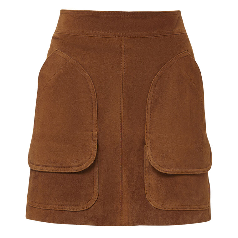 Norwood Suede Mini Skirt image number null