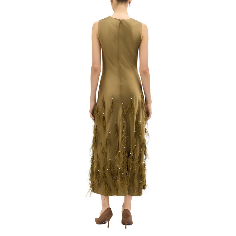 Laney Feather Dress image number null