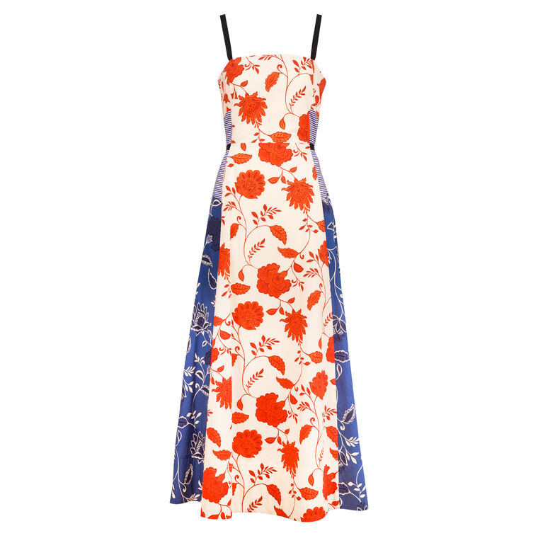 Tavira Sleeveless A-Line Midi Dress image number null