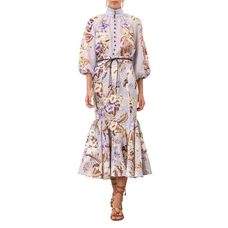 Coco Fit And Flare Midi Skirt image number null