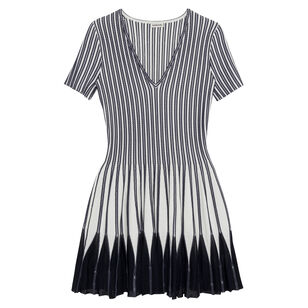 Beckett Short Sleeve V-Neck Knit Mini Dress