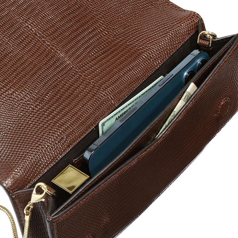 Twisted Gold Side Handle Clutch image number null