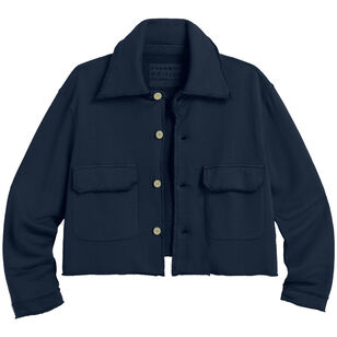 Rowan Cropped Sweatshirt Utility Jacket