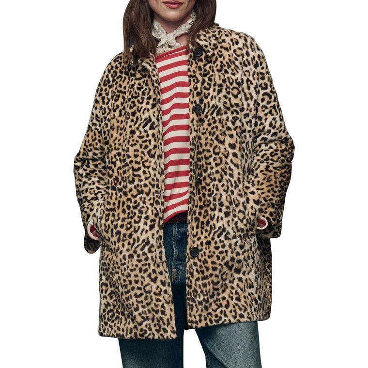 The Faux Fur Car Coat image number null