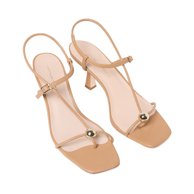 Triana Mid-Heel Strappy Sandal With Ornament Detail image number null