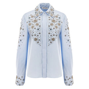 Embellished Cotton Classic Shirt