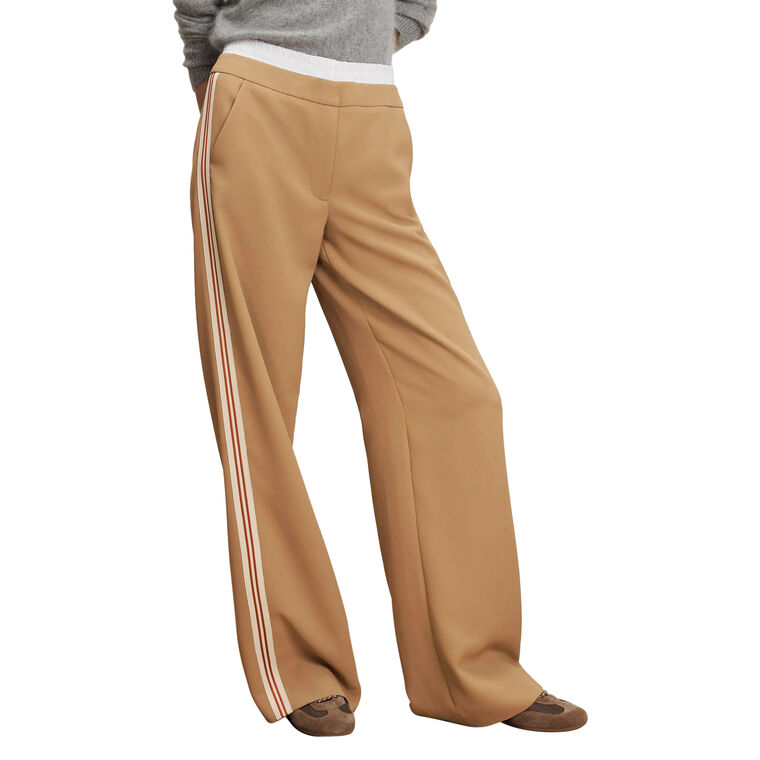Eugene High-Rise Wide-Leg Side Stripe Trouser image number null