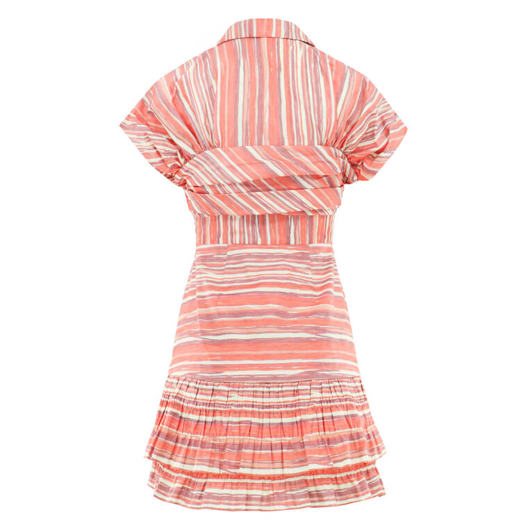 Lara Short Sleeve Ruched Mini Dress image number null