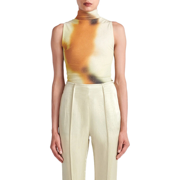 Annyka Printed Mesh-Jersey Tank Top image number null