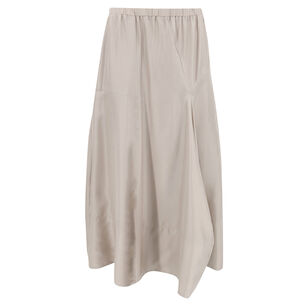 Silk Habutai Circular Seamed Skirt