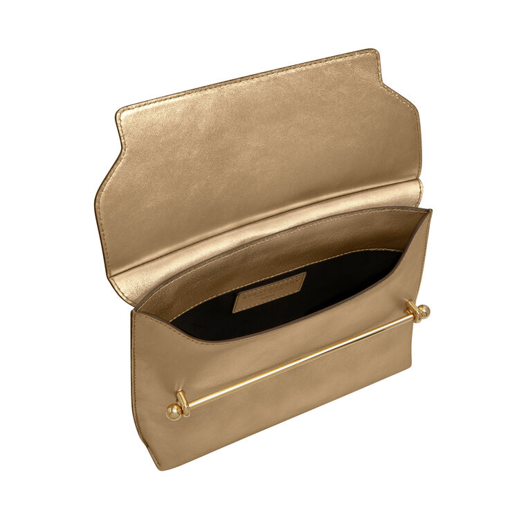 Metallic Foil Leather Stylist Clutch image number null