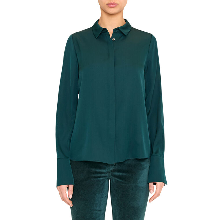 Larissa Stretch-Silk Blouse image number null