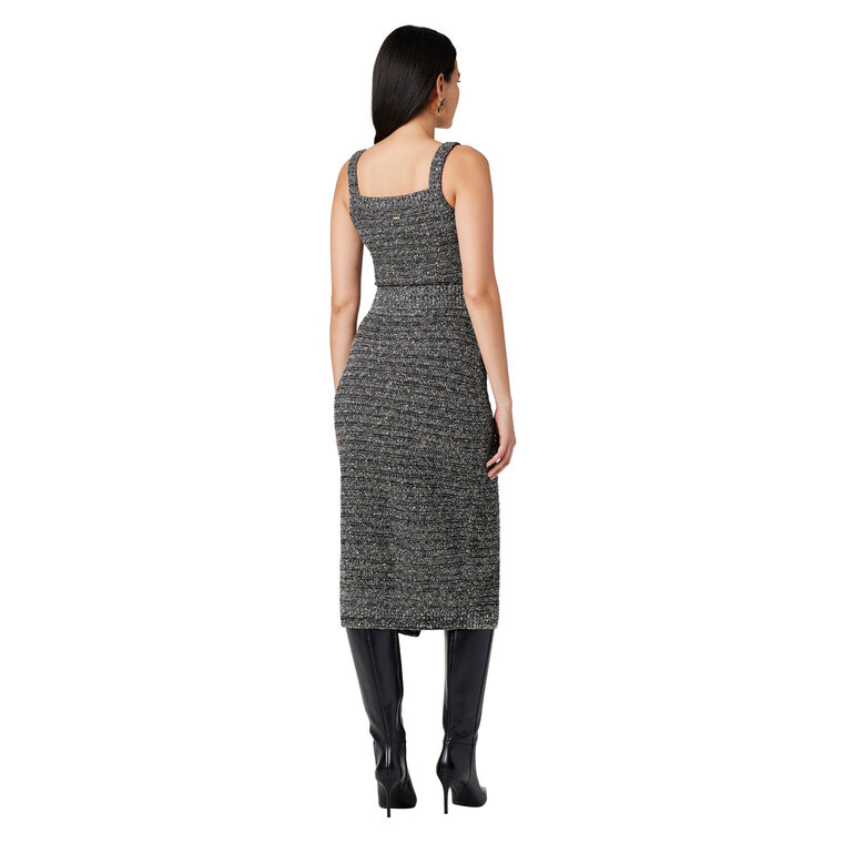 Tani Sequin Button-Front Midi-Skirt image number null