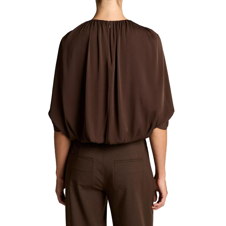 Gathered Cape Bubble Blouse image number null