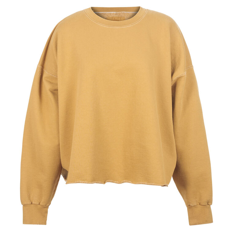 Fond Cropped Sleeve Crewneck Sweatshirt image number null