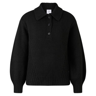 Jojo Long Sleeve Knit Polo Pullover
