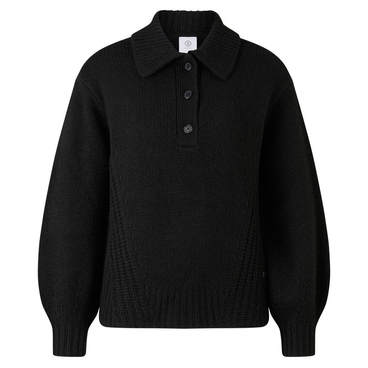Jojo Long Sleeve Knit Polo Pullover image number null