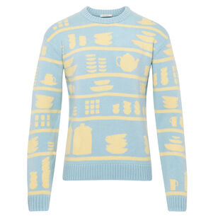 Crockery Jacquard Wool Sweater
