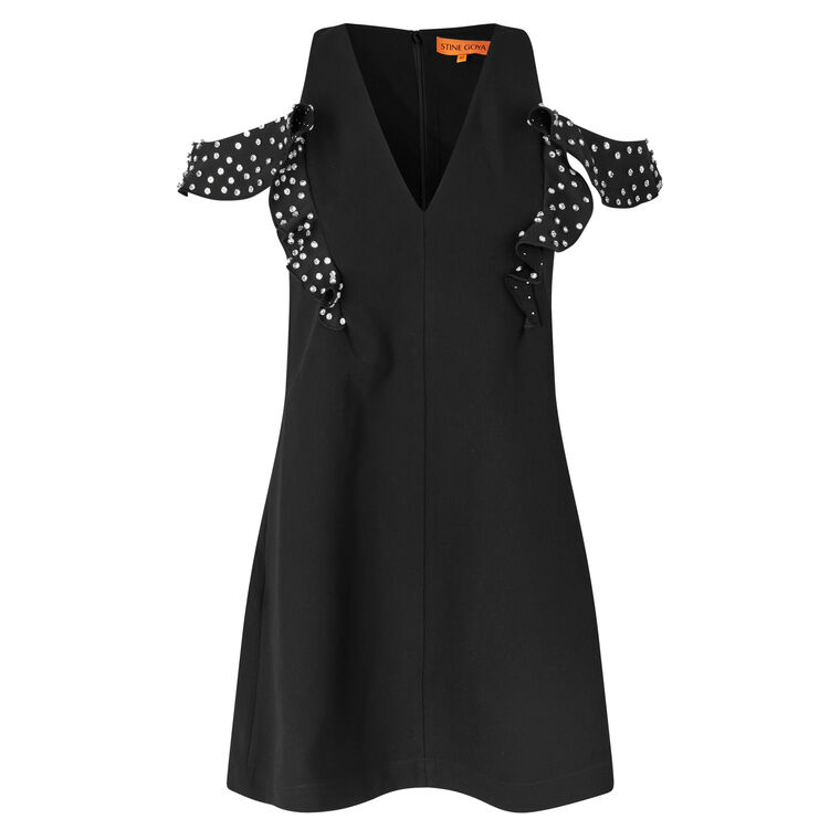 Ruffle Sleeve Mini Dress image number null