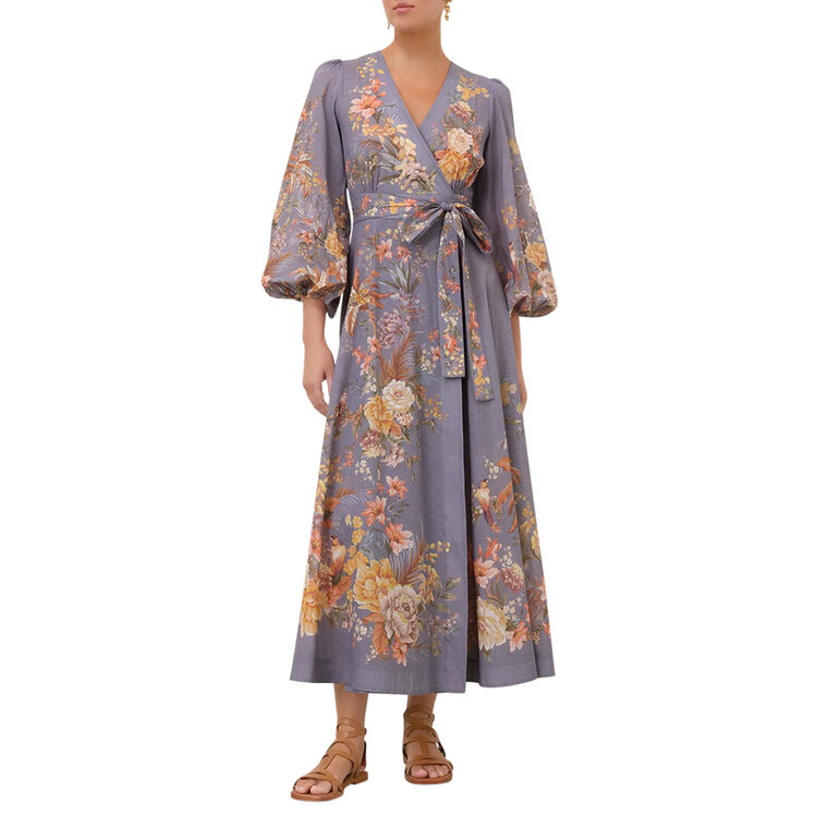 Tallow Wrap Midi Dress image number null
