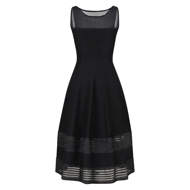 Zani Architectural Open-Stitch Dress image number null