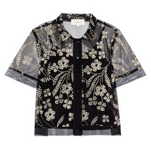 The Cotillion Short Sleeve Mesh Top