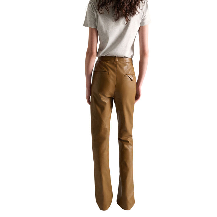 Sleek Statement Pants In Lamb Leather image number null
