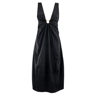 Ebisu Sleeveless Plunging Neckline Midi Dress