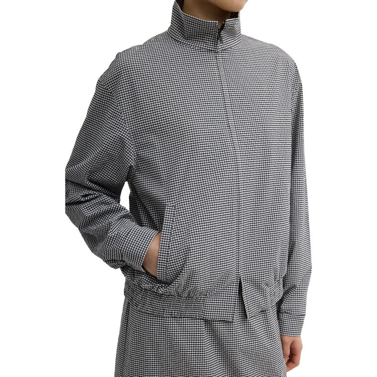Tech Gingham Track Jacket image number null