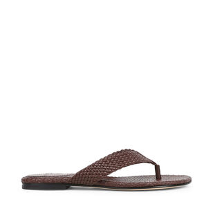 Lotus Flat Leather Sandal