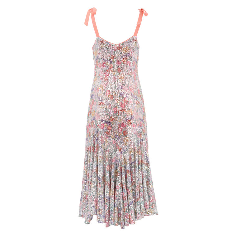 Simone Sequin Midi Dress image number null