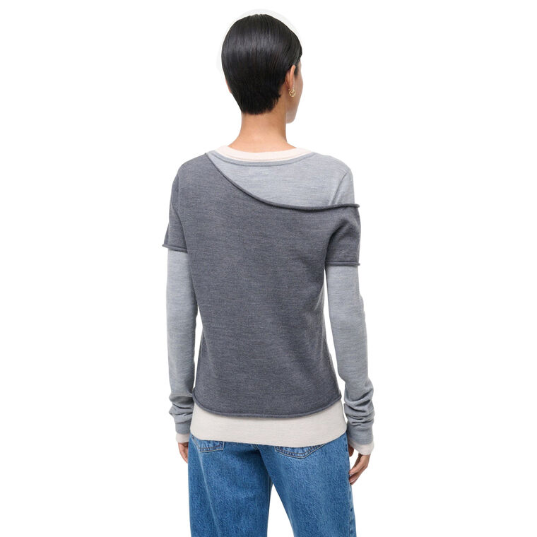 Sera Layered Knit Top image number null
